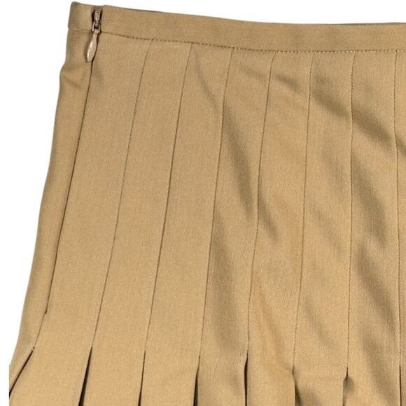 NWT Michael Kors Collection Wool Serge Pleated Skirt Size‎ 6 Career Academia - Picture 5 of 9